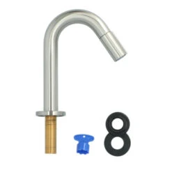 Atlantic Fonteinkraan Scott Met Draaiknop RVS 19 Atlantic Fonteinkraan Scott Met Draaiknop RVS -Badkamer Winkel 123 4781