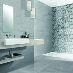 Wandtegel Decor Tiber Wit 20x50 Cm -Badkamer Winkel 123 4834