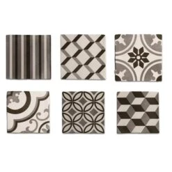 GAMMA Wandtegels Amadora Zwart & Wit 13x13 Cm 0,5 M²