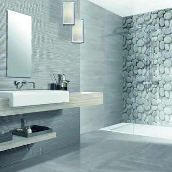 Wandtegel Arezzo Grijs 20x50 Cm 1,2 M² 2 Wandtegel Arezzo Grijs 20x50 Cm 1,2 M² - Afbeelding 2