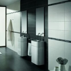 Wandtegel Mat Wit 25x40 Cm 1,4 M² 5 Wandtegel Mat Wit 25x40 Cm 1,4 M² -Badkamer Winkel 123 4958