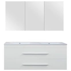 Style Badmeubelset Mat Wit 120 Cm