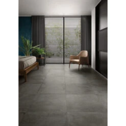 Vloertegel/wandtegel Bergen Antraciet 60x60 Cm 1,44m² -Badkamer Winkel 123 5125