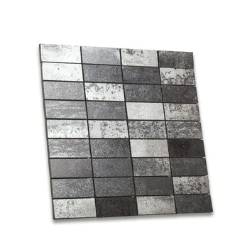 Mozaïektegel Vulcano Zwart 30x30 Cm 2 Mozaïektegel Vulcano Zwart 30x30 Cm - Afbeelding 2