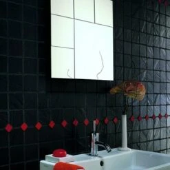 Mozaïektegel Java Zwart 30x30 Cm -Badkamer Winkel 123 5139