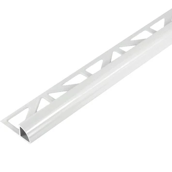 Tegelprofiel Kwartrond Aluminium Wit 10 Mm 1 Tegelprofiel Kwartrond Aluminium Wit 10 Mm