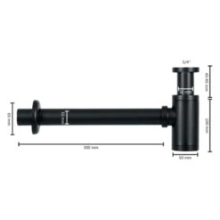 Differnz Sifon Mat Zwart 5 Differnz Sifon Mat Zwart -Badkamer Winkel 123 5180