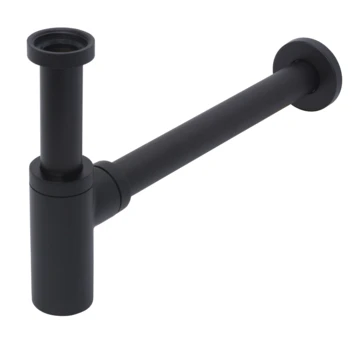 Sanivesk Bekersifon 5/4"x32mm Mat Zwart 1 Sanivesk Bekersifon 5/4"x32mm Mat Zwart