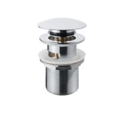 Sanivesk Afvoerplug Click Rond Chroom Met Overloop