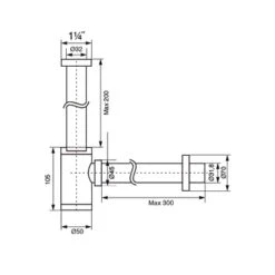 Tiger Design Bekersifon 5/4 Chroom 5 Tiger Design Bekersifon 5/4 Chroom -Badkamer Winkel 123 5264