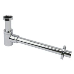 Sanivesk Luxe Design Fonteinsifon Chroom 5/4"x32mm LAAG Model -Badkamer Winkel 123 5272