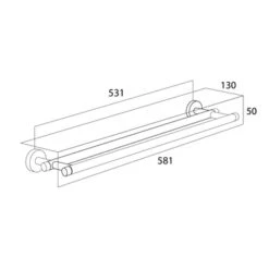Tiger Dubbel Handdoekrek Boston Chroom 9 Tiger Dubbel Handdoekrek Boston Chroom -Badkamer Winkel 123 534