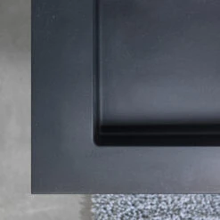 Tiger Karlo Badkamermeubel 80 Cm Naturel Eiken Met Wastafel Zwart -Badkamer Winkel 123 56