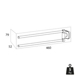 Tiger 2-armig Handdoekrek Carv Zwart 9 Tiger 2-armig Handdoekrek Carv Zwart -Badkamer Winkel 123 599