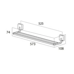 Tiger Dubbel Handdoekrek Impuls RVS -Badkamer Winkel 123 604