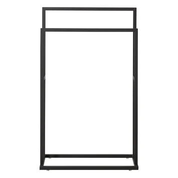 Sealskin Carré Handdoekrek Vrijstaand Zwart 2 Sealskin Carré Handdoekrek Vrijstaand Zwart - Afbeelding 2