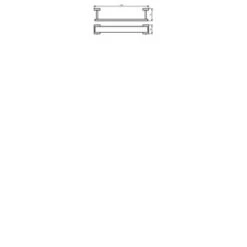 Haceka Handdoekrek Edge Chroom 5 Haceka Handdoekrek Edge Chroom -Badkamer Winkel 123 615