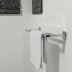 Tiger Dubbel Handdoekrek Items Chroom -Badkamer Winkel 123 618