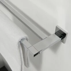 Tiger Dubbel Handdoekrek Items Chroom -Badkamer Winkel 123 619