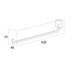 Tiger Handdoekrek Impuls RVS -Badkamer Winkel 123 636