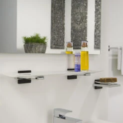 Tiger Planchet Zenna Chroom/Wengé -Badkamer Winkel 123 674