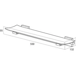 Tiger Planchet Zenna Chroom/Wengé -Badkamer Winkel 123 676