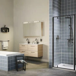 Tiger Handdoekhouder Noon Dubbel Zwart -Badkamer Winkel 123 697