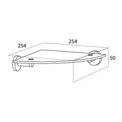 Tiger Hoekplanchet Boston Chroom -Badkamer Winkel 123 704