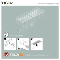 Tiger Planchet Cooper 28 Cm RVS/zwart 12 Tiger Planchet Cooper 28 Cm RVS/zwart -Badkamer Winkel 123 710