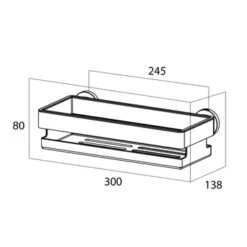 Tiger Noon Douchemand 30 X 8 X 13,8 Cm Inox 9 Tiger Noon Douchemand 30 X 8 X 13,8 Cm Inox -Badkamer Winkel 123 752