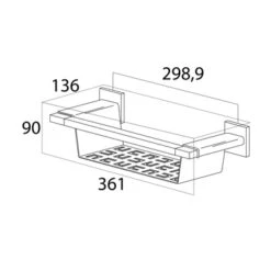 Tiger Wandkorf Items RVS -Badkamer Winkel 123 756