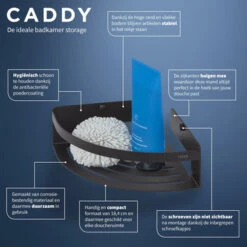 Tiger Caddy Hoekkorf Klein Zwart 12 Tiger Caddy Hoekkorf Klein Zwart -Badkamer Winkel 123 774