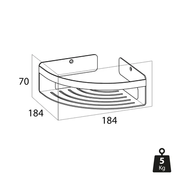 Tiger Caddy Hoekkorf Klein Zwart 7 Tiger Caddy Hoekkorf Klein Zwart - Afbeelding 7