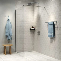 Tiger Noon Hoek Douchemand 22 X 8 X 22 Cm Chroom -Badkamer Winkel 123 779