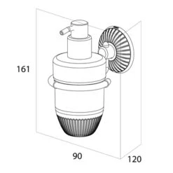 Tiger Ivy Zeepdispenser 200ml Chroom/wit Keramiek 11 Tiger Ivy Zeepdispenser 200ml Chroom/wit Keramiek -Badkamer Winkel 123 816