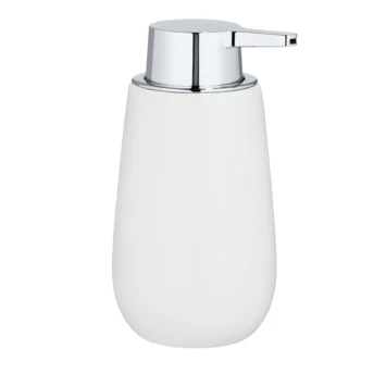 Wenko Keramische Zeepdispenser Badi Wit 2 Wenko Keramische Zeepdispenser Badi Wit - Afbeelding 2