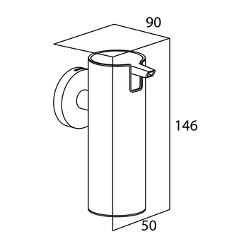 Tiger Zeepdispenser Boston Klein Hangend RVS 3 Tiger Zeepdispenser Boston Klein Hangend RVS - Afbeelding 3