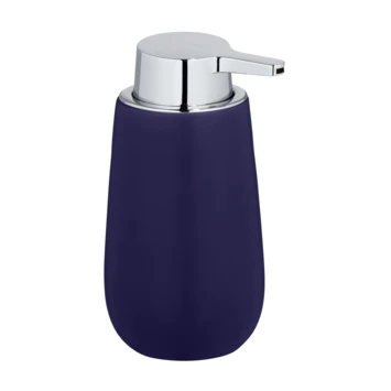 Wenko Keramische Zeepdispenser Badi Donkerblauw 1 Wenko Keramische Zeepdispenser Badi Donkerblauw