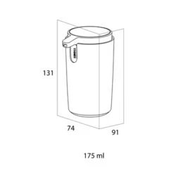Tiger Zeepdispenser Carv Vrijstaand 175 Ml Zwart -Badkamer Winkel 123 943