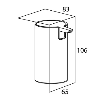 Tiger Zeepdispenser Boston Staand RVS Glans 5 Tiger Zeepdispenser Boston Staand RVS Glans - Afbeelding 5